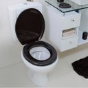 Ver mais imagens de Assento Vaso Sanitário Oval Almofadado Preto + Conjunto Fixação Assento Sanitário Almofadado Preto