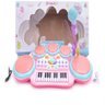 PIANO INFANTIL TECLADO ORGAO COMPLETO GRAVADOR MP3 LUZ SOM KARAOKE MICROFONE ELETRONICO ROSA - 1