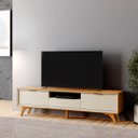 Ver imagem 3 de Rack Aústria para Tv 70'' 2,20 Cm Naturalle / Off White