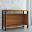 Ver imagem 4 de Armário para Escritório 2 Portas 100% Mdf Industrial Concept Freijó/preto Fosco - Panorama Móveis