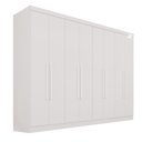 Ver imagem 3 de Guarda-Roupa Casal 8 Portas 4 Gavetas França Espresso Móveis Branco