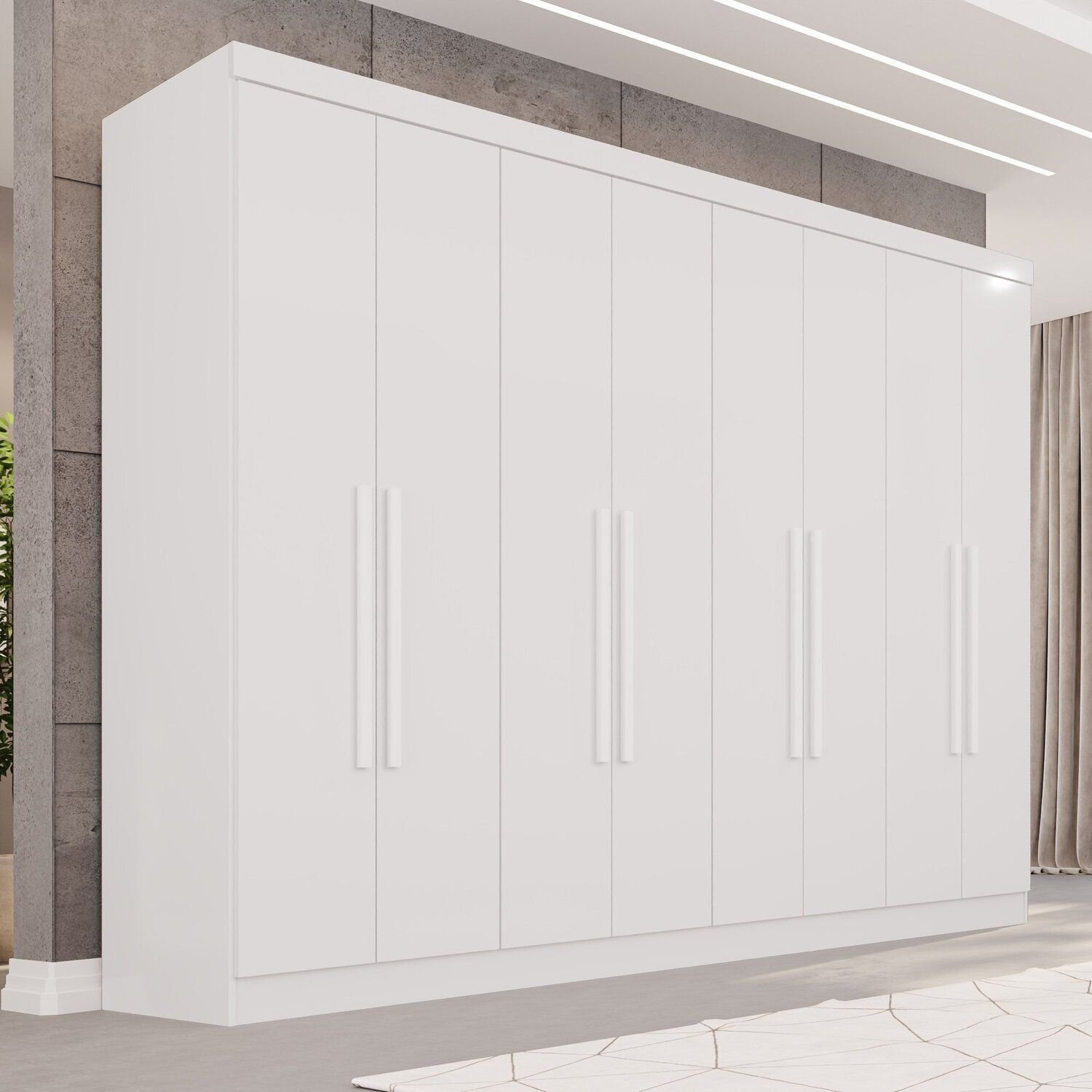 Guarda-Roupa Casal 8 Portas 4 Gavetas França Espresso Móveis