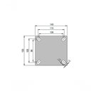 Ver imagem 2 de Rodizio Industrial Carga Pesada 6x2 Pol. Fixo Ferro C/700 Kg