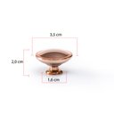 Ver imagem 2 de Puxador Rose Gold Puxador Ponto Rose Puxadores Moveis 10 Pçs