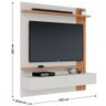 Estante para Tv até 65 Polegadas Juriti 2 Portas 2 Prateleiras Off White Matte/freijó - Colibri - 4