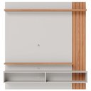 Ver imagem 3 de Estante para Tv até 65 Polegadas Juriti 2 Portas 2 Prateleiras Off White Matte/freijó - Colibri