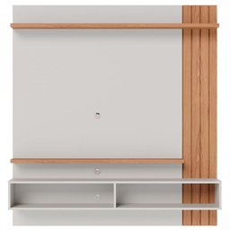 Estante para Tv até 65 Polegadas Juriti 2 Portas 2 Prateleiras Off White Matte/freijó - Colibri - 3