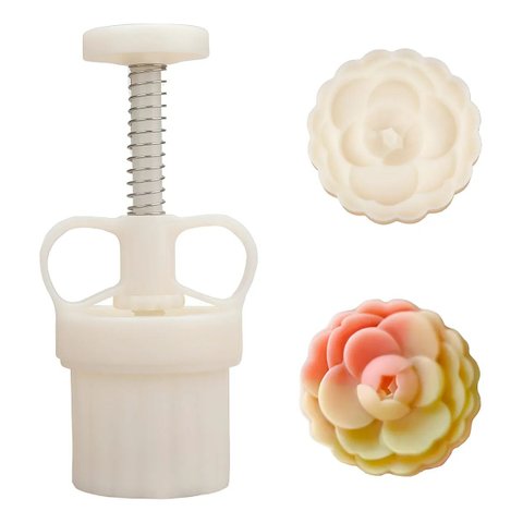 Kit Carimbo de Biscoito Ejetor com 6 Estampas Flores
