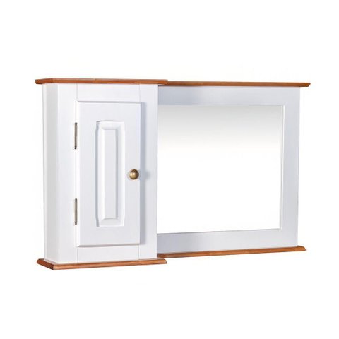 Aéreo para Balcão de Banheiro com Espelho Dália - M53059-97 Cor Laca - Branca