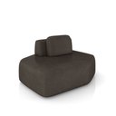 Ver imagem 2 de Sofá Ilha Dakota Chaise 168cm Modulado Encosto Almofada Solta Pu Marrom G33 - Gran Belo