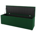 Ver imagem 3 de Kit Cabeceira e Baú Cama Box Solteiro Cora 90cm Suede Verde - Desk Design