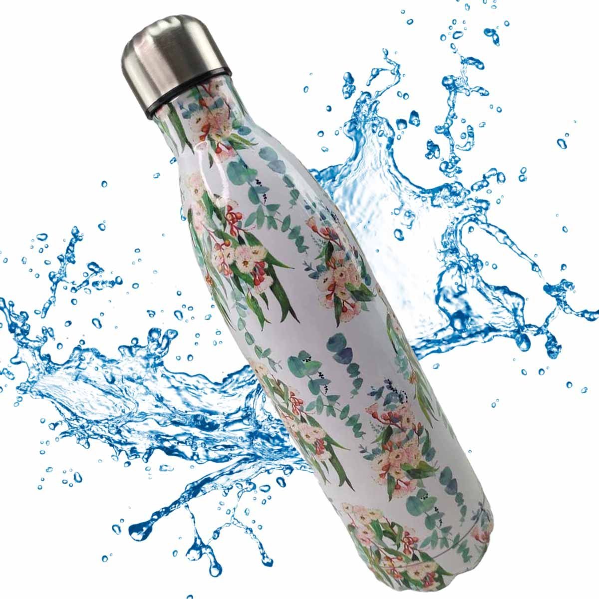 Garrafa Termica Estampada Flores 750 Ml Squeeze Floral Inox Resistente  Bebida Agua Suco Gelado Quente Academia Treino Aula Portatil - Mundo LGBT