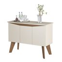 Ver imagem 1 de Aparador Balcão Buffet 3 Portas Oásis Off White/cinamomo - Artely