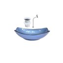 Ver imagem 1 de Cuba de Vidro Oval Chanfrada 51cm + Valvula Click + Torneira Metal