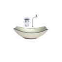 Ver imagem 1 de Cuba de Vidro Oval Chanfrada 51cm + Valvula Click + Torneira Metal