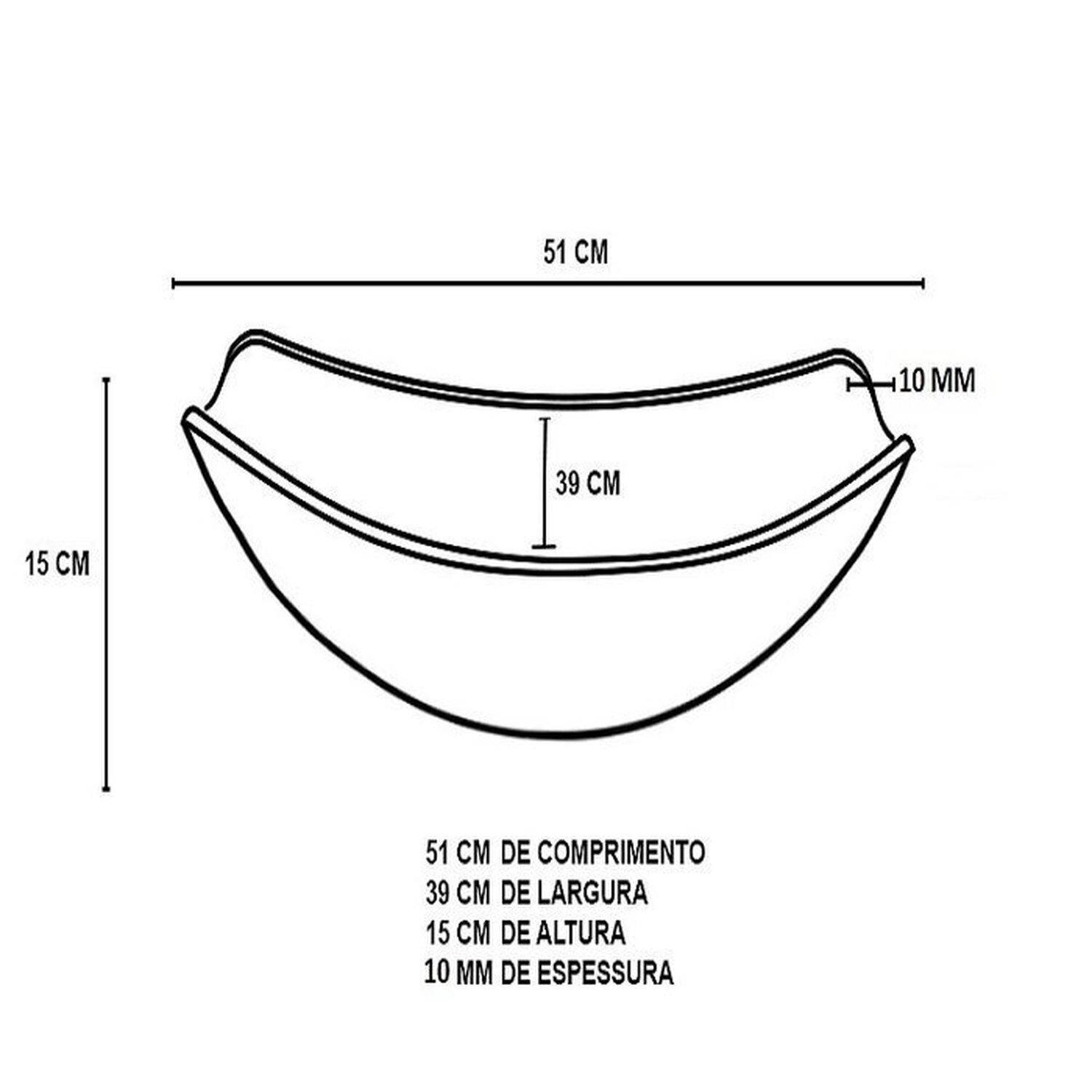 Cuba de Vidro Oval Chanfrada 51cm + Valvula Click + Torneira Metal - 4