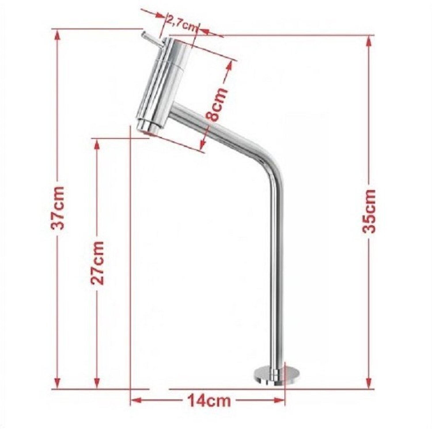 Cuba de Vidro Oval Chanfrada 51cm + Valvula Click + Torneira Metal - 2
