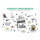 Ver imagem 3 de Kit Adesivo Frases Motivacionais Fundo Branco Parede