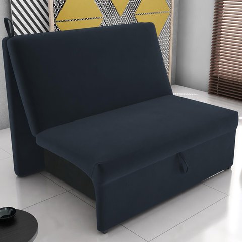 Sofá Cama Melu 2 Lugares sem Braça para Sala