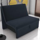 Ver imagem 1 de Sofá Cama Melu 2 Lugares sem Braça para Sala