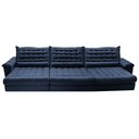 Ver imagem 5 de Sofá Retrátil e Reclinável 3,85m Molas Ensacadas Cama inBox Big Space com Bordado 3D Velusoft