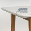 Ver mais imagens de Conjunto Mesa de Jantar Tangará 180cm e 6 Cadeiras Estofadas Tiê Maxx CabeCasa MadeiraOriginals Bege/Caramelo