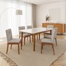 Conjunto Mesa de Jantar Tangará 180cm e 6 Cadeiras Estofadas Tiê Maxx CabeCasa MadeiraOriginals - 1