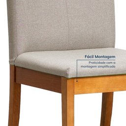 Conjunto Mesa de Jantar Tangará 180cm e 6 Cadeiras Estofadas Tiê Maxx CabeCasa MadeiraMadeira - 7
