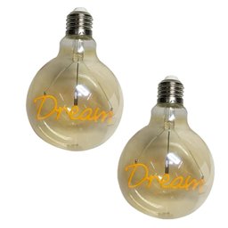 Lampada Vintage Led Dream 4W Branco Quente Casa Comercio Decoraçao Enfeite AB MIDIA - 1