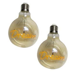 Lampada Vintage Led Dream 4W Branco Quente Casa Comercio Decoraçao Enfeite AB MIDIA