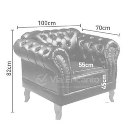 Poltrona Chest Elisabeth Courano, Otimo Conforto - 3