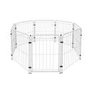 Ver imagem 1 de Cercado Pet 7 Módulos + Portão 83cm Utilyse Branco Chiqueirinho Coelhos Gatos Cachorros