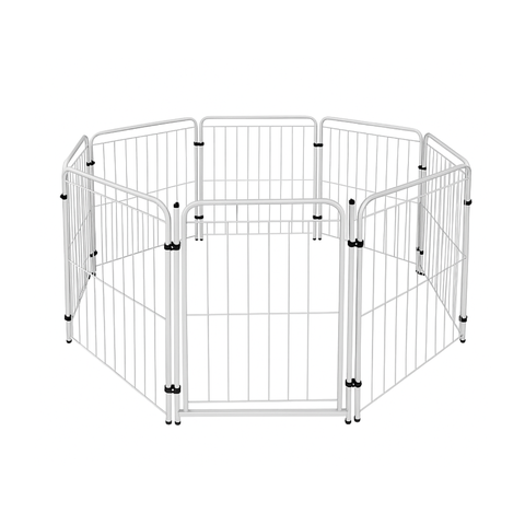 Cercado Pet 7 Módulos + Portão 83cm Utilyse Branco Chiqueirinho Coelhos Gatos Cachorros