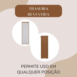 Kit 2 Peças com Balcão de Atendimento em L e Arquivo com 4 Gavetas e Chave - 11