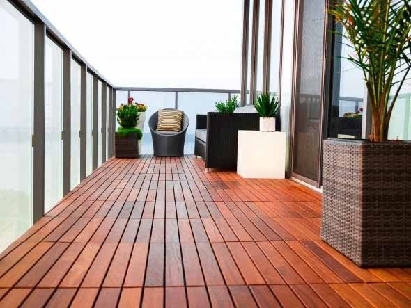 Deck Modular 50x50cm de Madeira Cumaru (01 Peça com 05 Ripas) - 4