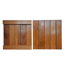 Deck Modular 50x50cm de Madeira Cumaru (01 Peça com 05 Ripas) - 2