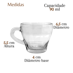 Conjunto de Pires Redondo e Xícara de Café - 6