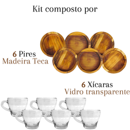 Conjunto de Pires Redondo e Xícara de Café - 3