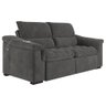 Sofá 2 Lugares 219cm Retrátil e Reclinável com Usb Next Veludo Grafite G46 - Gran Belo - 8