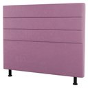 Ver imagem 1 de Cabeceira Cama Box Casal King Size Malik 195cm Suede Rosa - Desk Design