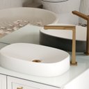 Ver imagem 1 de Cuba de Apoio para Banheiro em Mármore Sintético Zenn