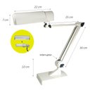 Ver imagem 2 de Luminária de Mesa Articulável Ilutec para Lâmpada Compacta Ref. 251 - Branco