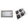 Conjunto de Embutir Mueller com Cooktop 4 Bocas de Alumínio com Queimador Ultra Chama Mcg4bk + Forno Elétrico para Embutir Decorato Gourmet 44L 220v - 1