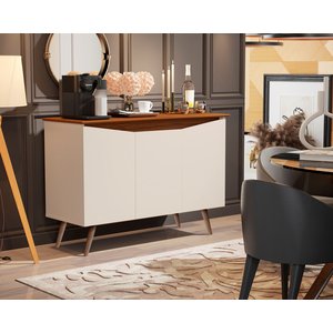 Aparador Buffet Encanto 3 Portas - Off White-freijo