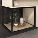 Ver imagem 7 de Conjunto Gabinete para Banheiro com Espelheira New 80 Carvalho/Carvalho