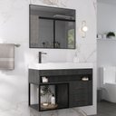 Ver imagem 1 de Conjunto Gabinete para Banheiro com Espelheira New 80