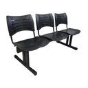 Ver imagem 1 de Cadeira Iso Em Longarina 3 Lugares Polipropileno Iso Preto