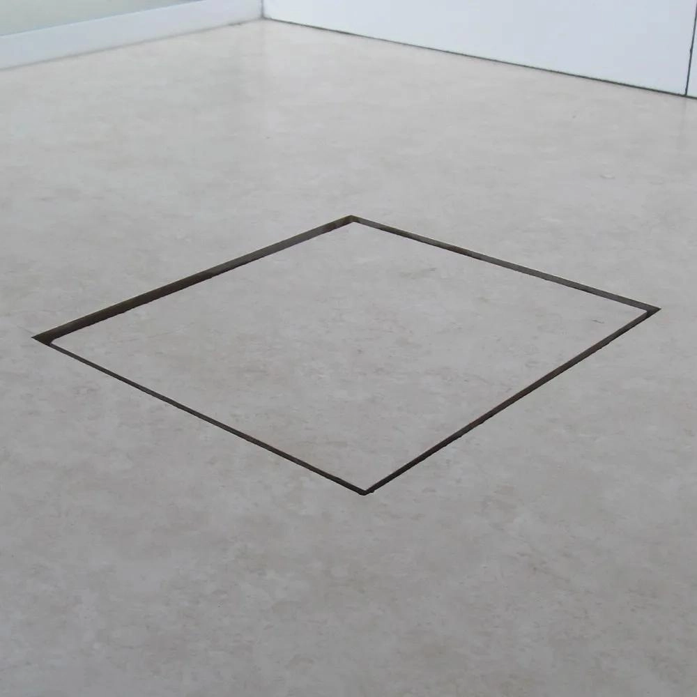 Ralo Invisível Oculto 15x15 Square Quadrado Com Tampa 2 Em 1 Piso Revestimento ou Inox Seca Piso - 10