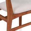 Ver imagem 7 de Conjunto Sala de Jantar Madeira Maciça Mesa 140cm Craft com 4 Cadeiras Olmo Garapa/Bege