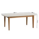 Ver imagem 4 de Conjunto Mesa de Jantar Tangará 210cm e 8 Cadeiras Estofadas Tiê Maxx CabeCasa MadeiraOriginals Bege/Caramelo